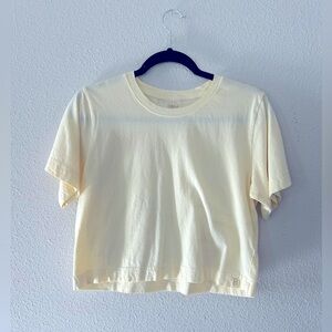 Calia Cropped Tee Yellow Carrie Underwood Top | Sz XS | Summer Capsule | Yoga